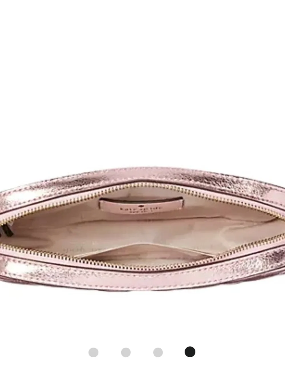 KATE SPADE NEW YORK NWOT Glimmer Metallic Quilted Crossbody Bag - Rose Gold